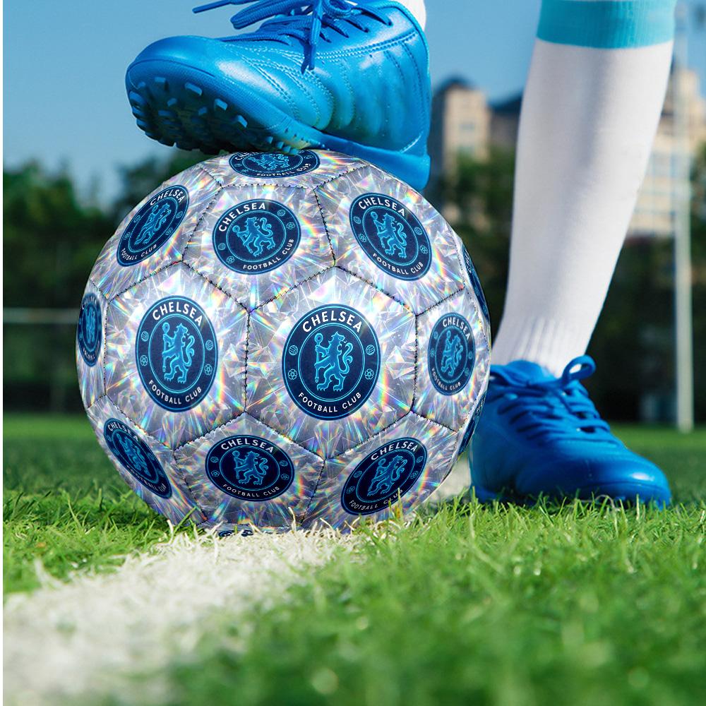 Chelsea FC Theme soccer ball Size 5 Soccer Ball Soft Touch Professional Training Football for Outdoor Sports