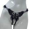 Трусики Pure lust кружевные бабочка сексуальные стринги женские открытые жемчужные массажные прозрачные трусики без веселья