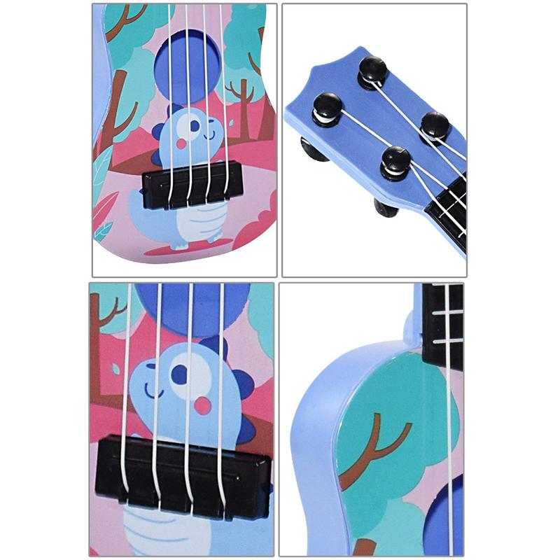Мини-гитара укулеле, игрушка, развивающая навыки, классический музыкальный инструмент раннего образования для мальчиков, девочек, детей, рождественские подарки для малышей
