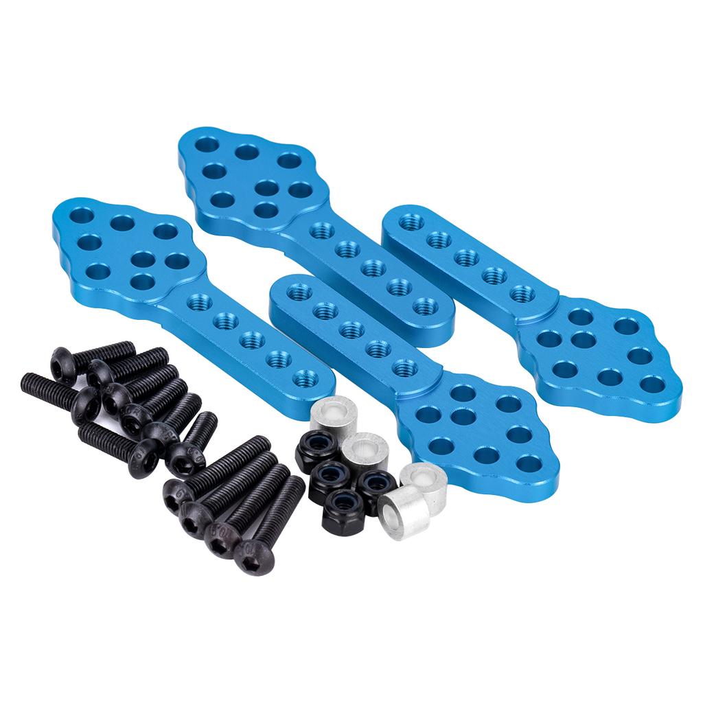 4Pcs Aluminium Adjustable Shock Absorber Mount Bracket for 1/10 RC Crawler Car Axial SCX10 90046 TRX-4 D90 D110 Upgrade Parts