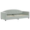VidaXL Daybed with Mattress Light Grey 80x200 Cm Velvet 3197270