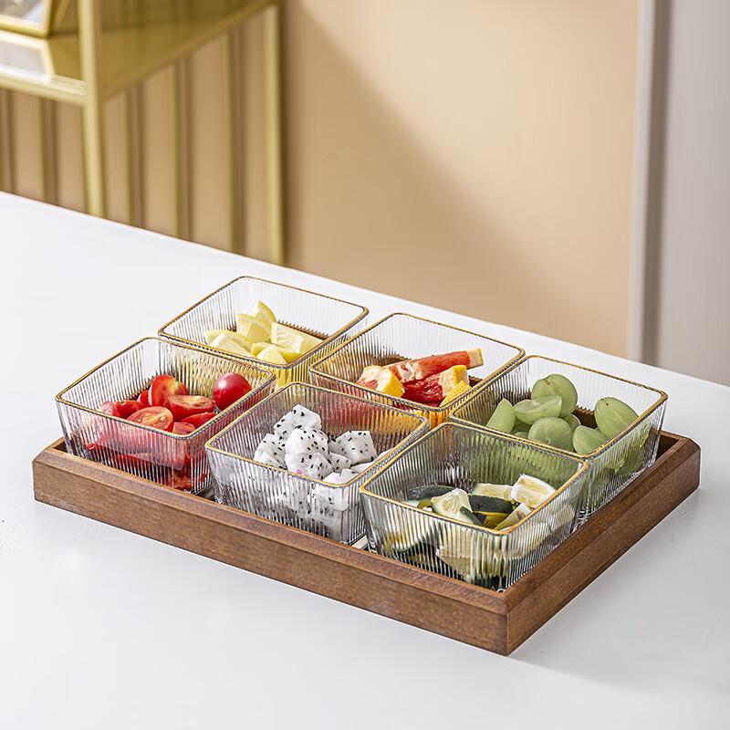 Skagen Luxury Compartmented Glass Serving Platter