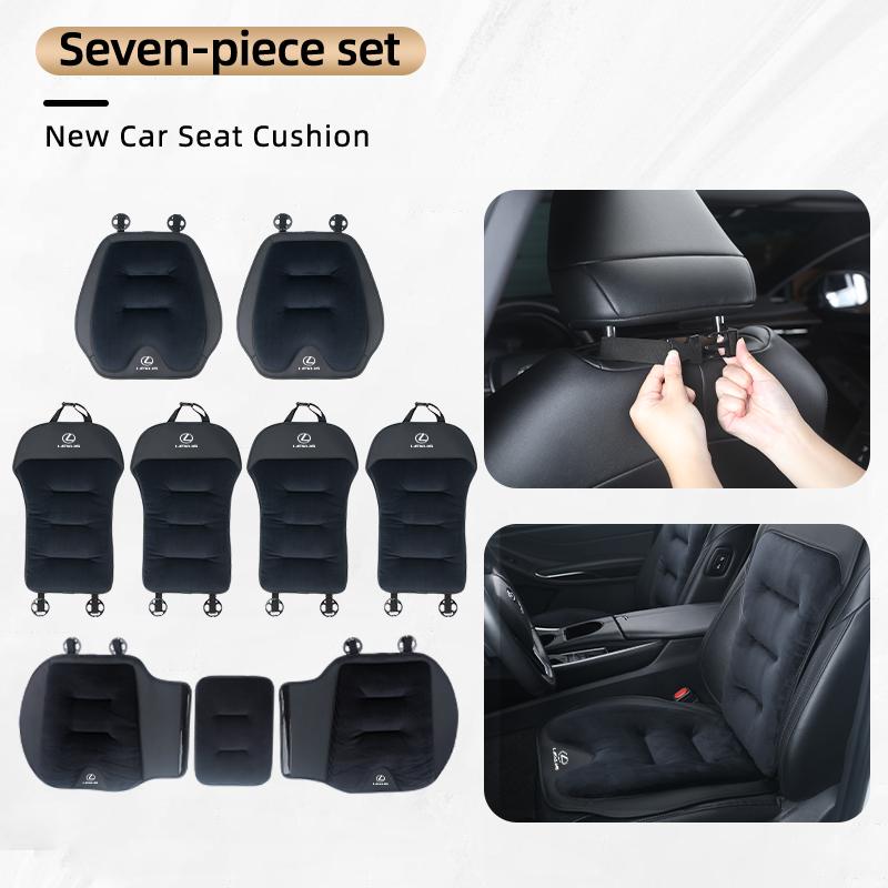 2026 Hot Interior Stickers Car Winter Seat Cushion Velour Seat Cover Warmer Backrest Accessories For Lexus UX250h RX450h CT200h
