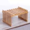 Desktop Flower Stand Pot Display Rack Wood Shelf Tabletop Plant for Balcony