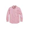 Polo Plaid Print Single-Breasted Casual Long Sleeve Shirt Men Shirts Pink 710813021-005