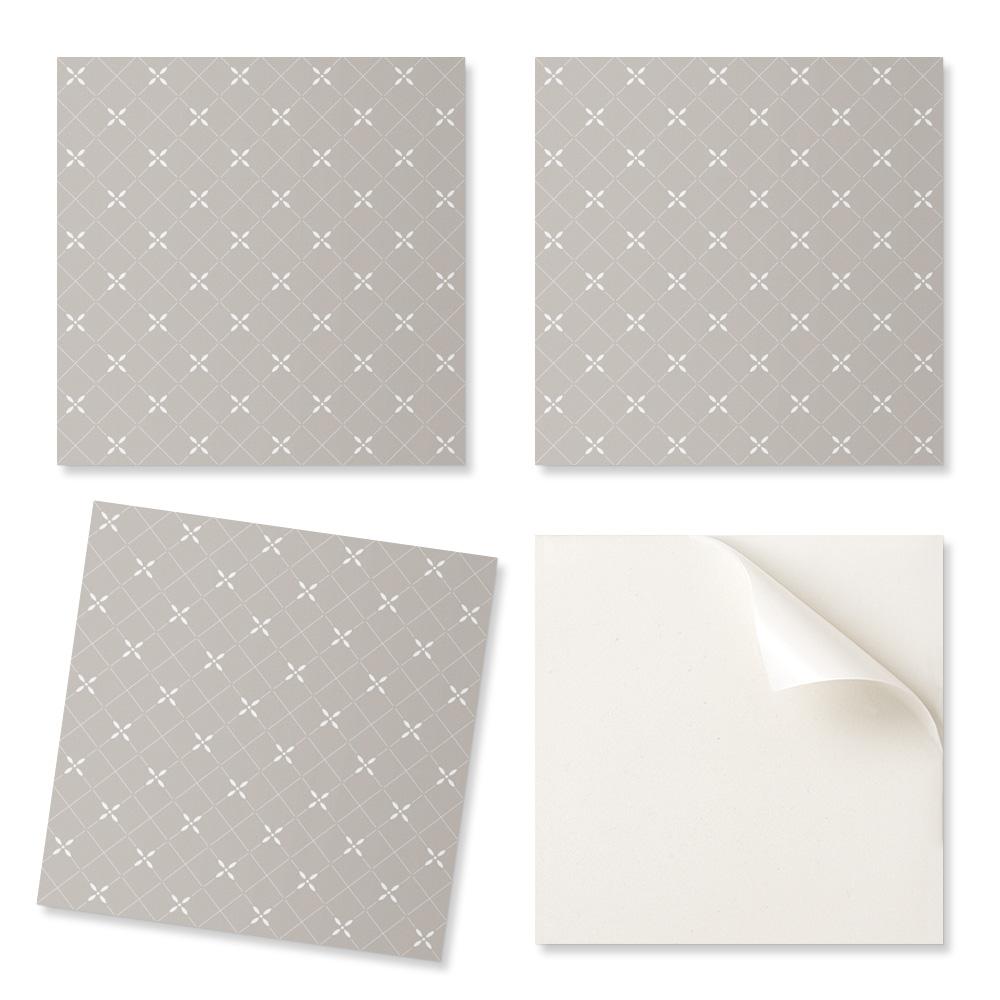 Komplet Samoprzylepnych Kafelków Pcv Geometryczny Wzór W Romby 9X30X30 Cm