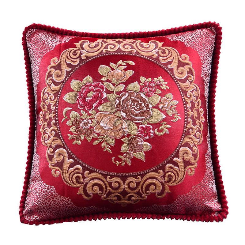 European Jacquard Sofa Pillow Cover for Home or Office