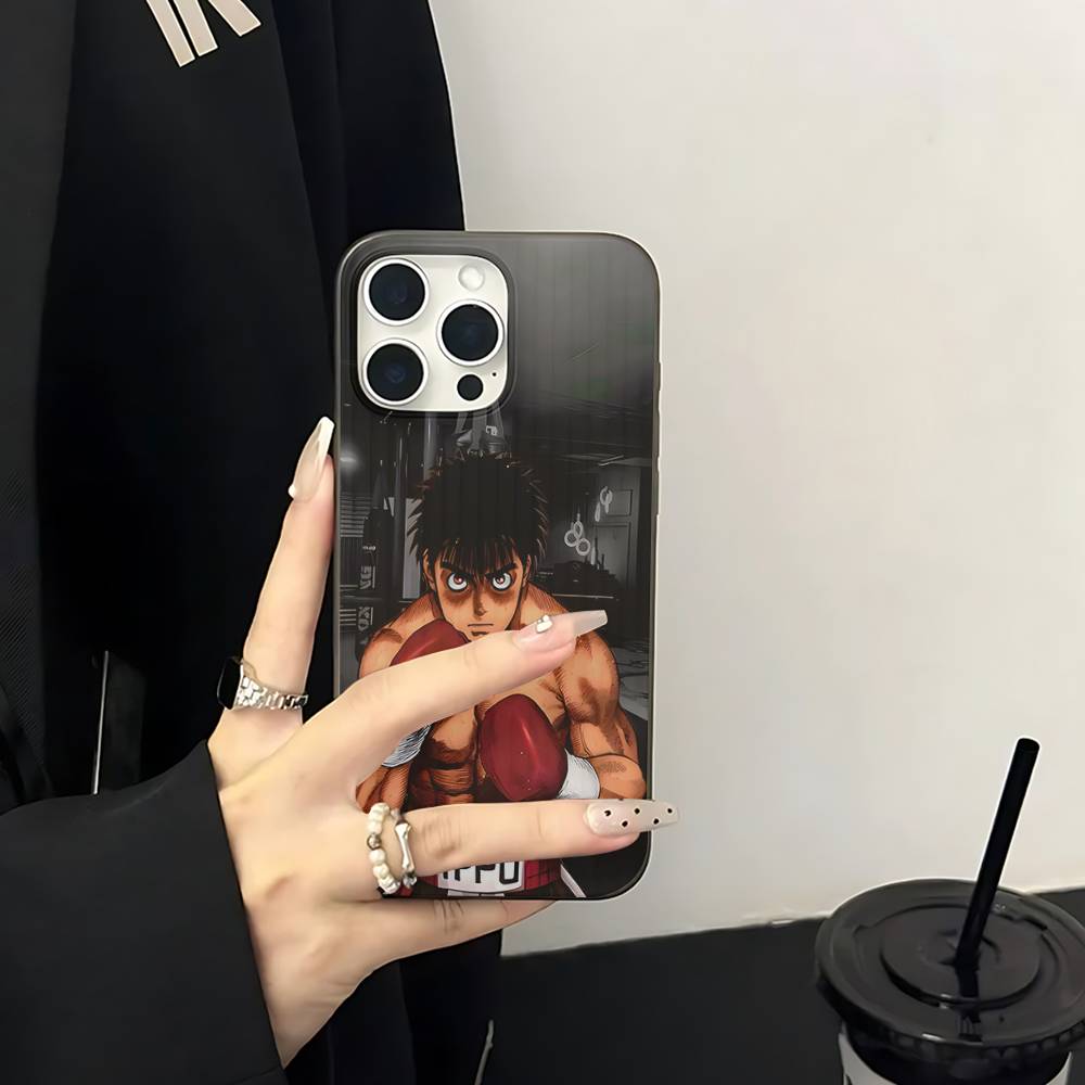 Hajime No Ippo Anime For IPhone 16 15 14 13 12 11 17 Pro Max Plus Wave Corrugated Phone Case Anti Drop Cover