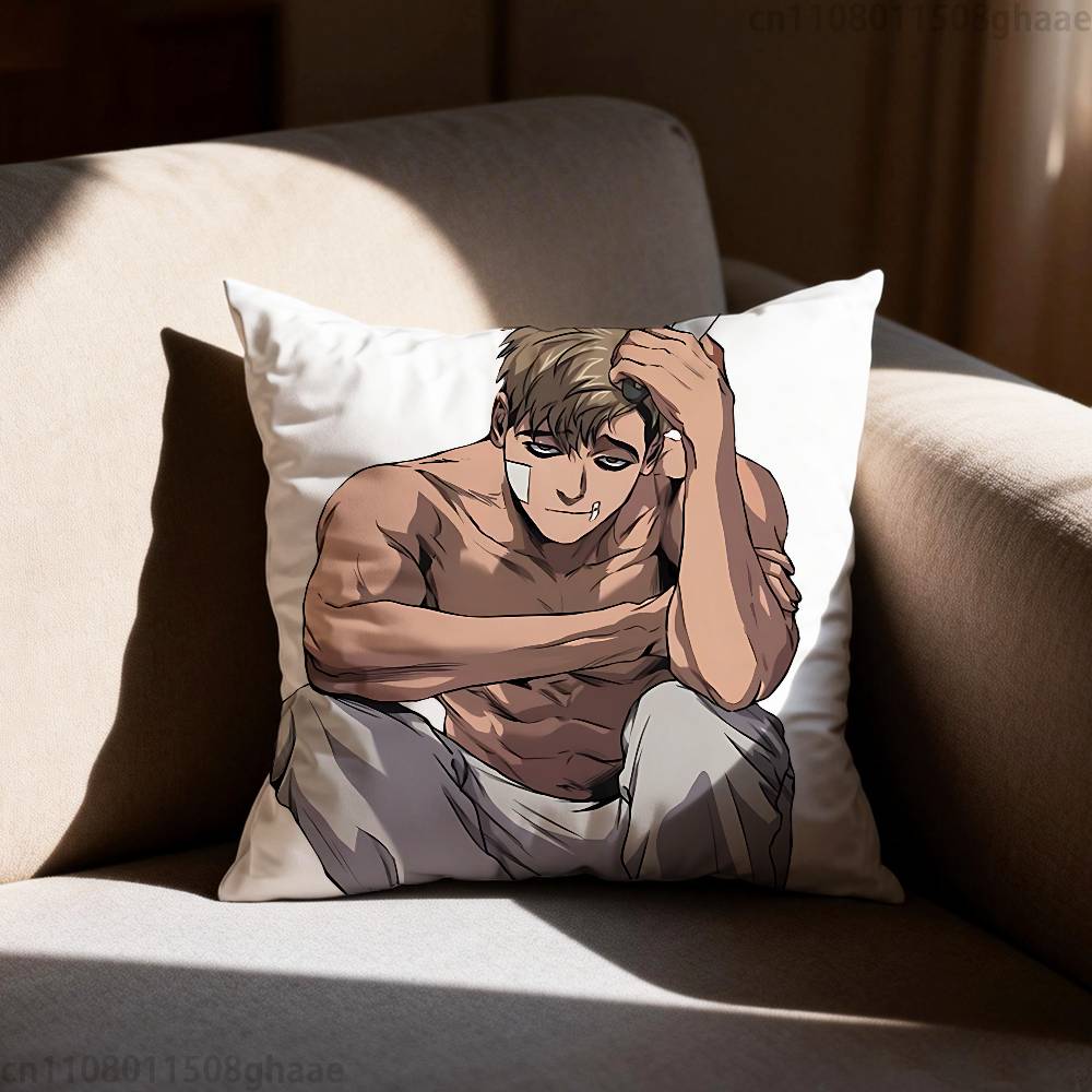 Подушка с принтом Killing Stalking, чехол на подушку для гостиной, дивана, спальни, декорация для дома