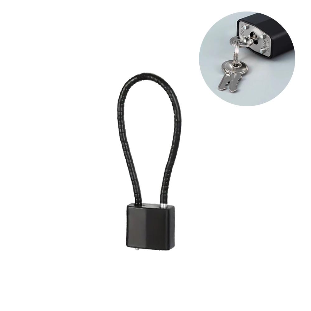 1pc Soft Steel Cable Anti-Theft Padlock With Multiple Sizes For Cabinets Helmets Baskets Keys Suitable For Indoor And Outdoo 4