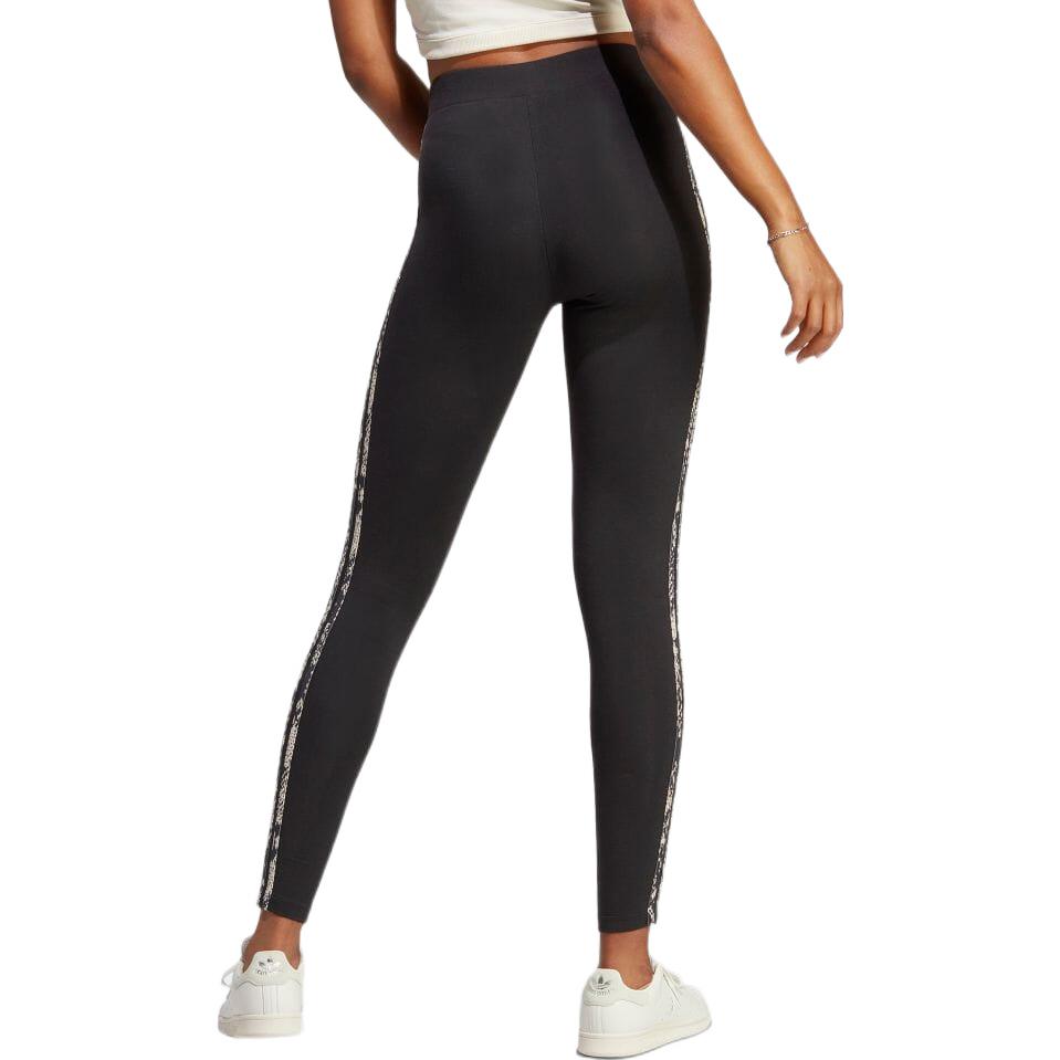 Adidas Originals Striped Trefoil Logo Printed Sweatpants Women Bottoms Black IB8794