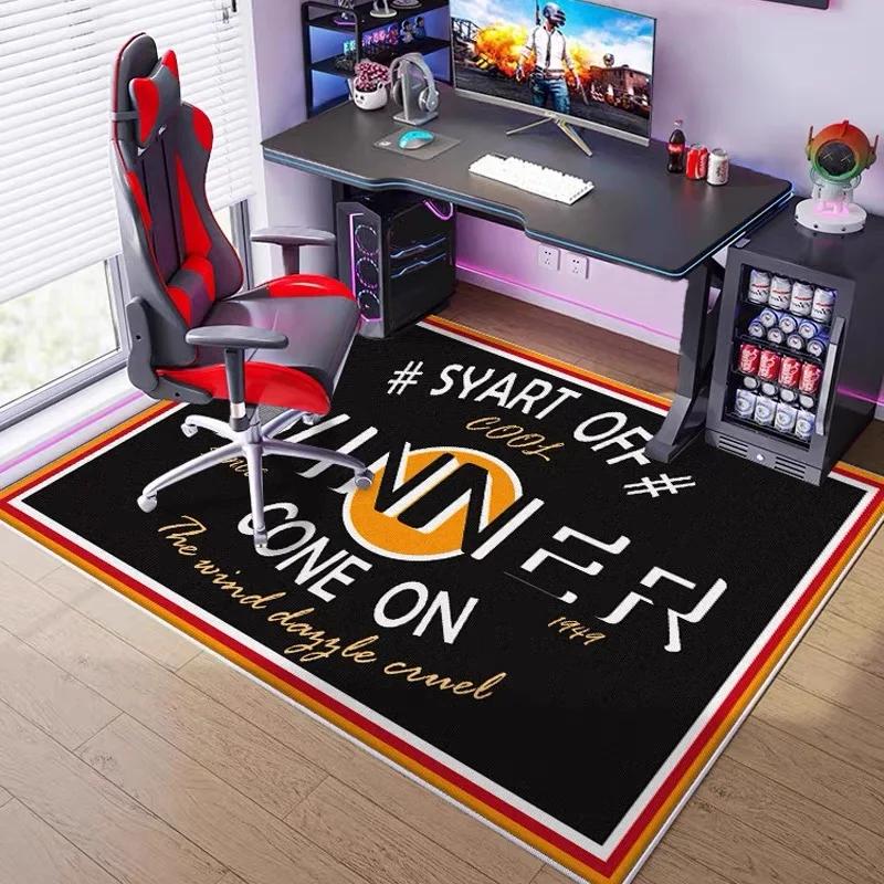 Модный бренд для игровой комнаты Ковер для украшения комнаты Игровое кресло Рабочее компьютерное кресло Звукоизолирующий ковер Домашний декор Коврик
