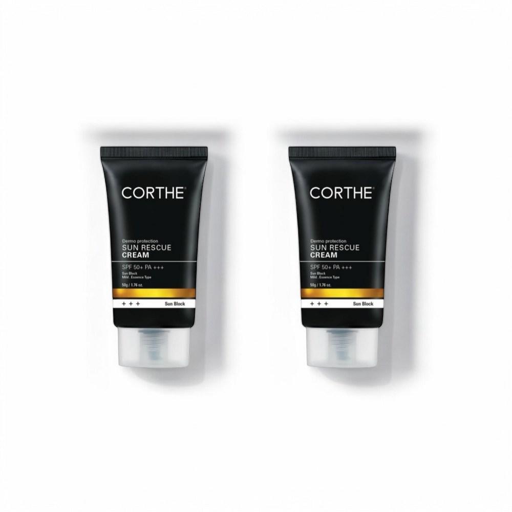 CORTHE Солнцезащитный крем Dermo Protection Sun Rescue Cream SPF50+ PA+++ 50 г+50 г, 50 г, 2 шт.