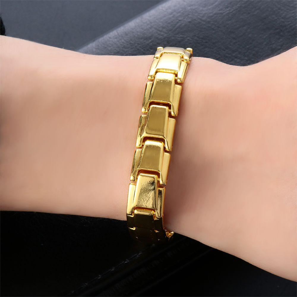 Стальной акупунктурный массажный гематитовый магнитный терапевтический браслет съемный браслет энергетическое исцеление