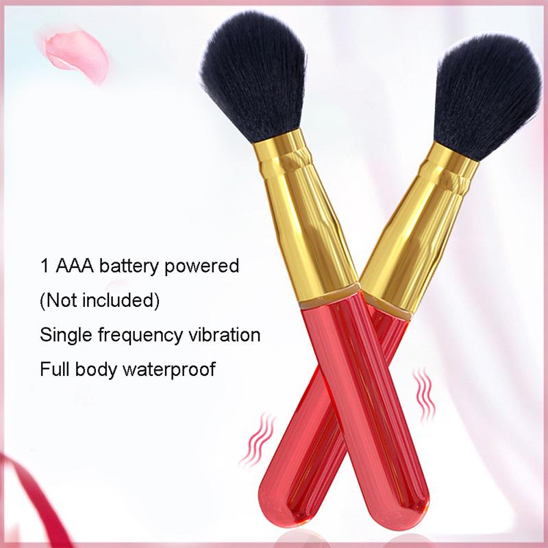 Camouflage Foundation Brush Vibrator Sex Toy Clitoris Vagina Vibrator House Head Massager G-Spot Massager Brush