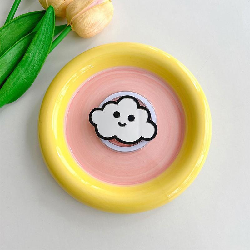 Cloud Mirror Mobile Phone Airbag Holder Magnetic Suction Stretchable Cute Portable Niche Makeup Desktop Watching Drama