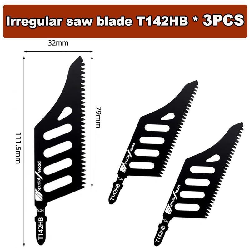 T142HB Curved Jigsaw Blade - 1/3/5/10PCS T Shank Flush Cutting Replacement Blades For Precision Cuts Electric Tool Accessories