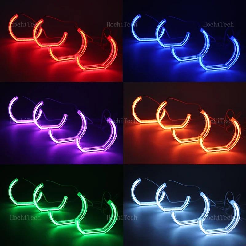 For BMW 3 Series E90 E92 E93 M3 2007-2013 Coupe cabriolet APP control RGB Multicolor DTM M style Crystal Led Angel Eyes ring Kit