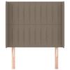 VidaXL Headboard with Ears Taupe 103x16x118-128 Cm Fabric3119812