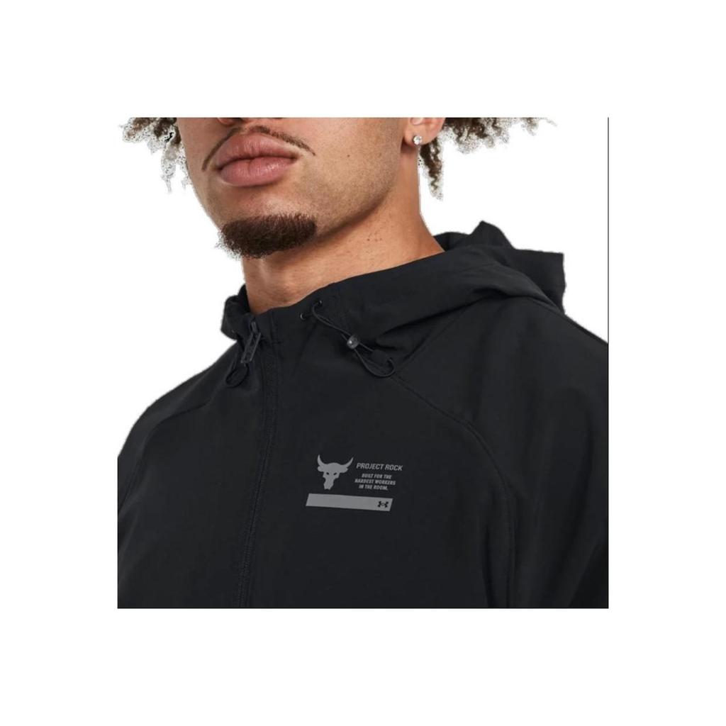 Under Armour Мужская тренировочная куртка Johnson Series Solid Color Hoodie, черная 1380538-001