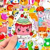 50 Cute Animals Fresh and Fashionable Suitcase Water Cup Notebook Cute Wind Waterproof Stickers