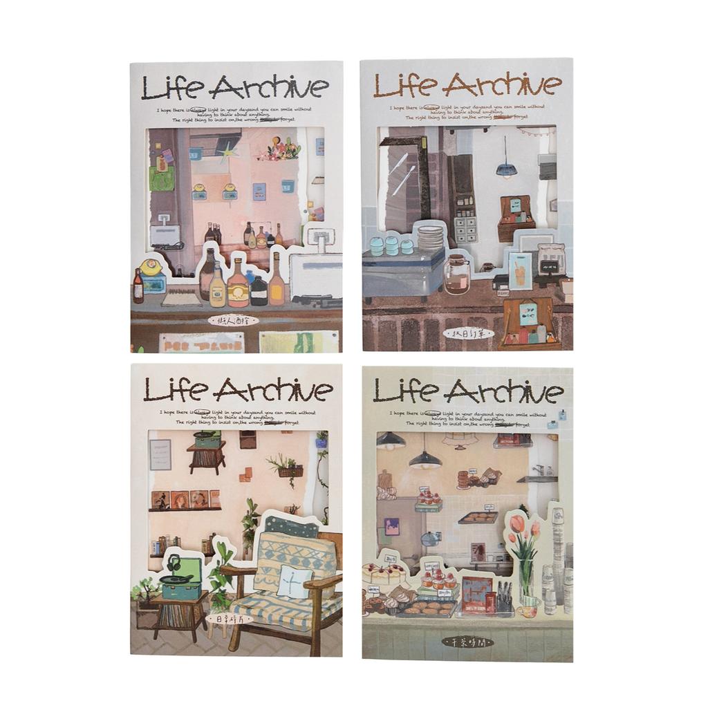 2pcs/1 lot Landscape Sticker Life Archive Series INS Lifestyle Landscape DIY Materials Decoration Stickers