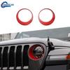 2 шт. Накладки на ободок фар автомобиля для Jeep Wrangler JL 2018+ Gladiator JT