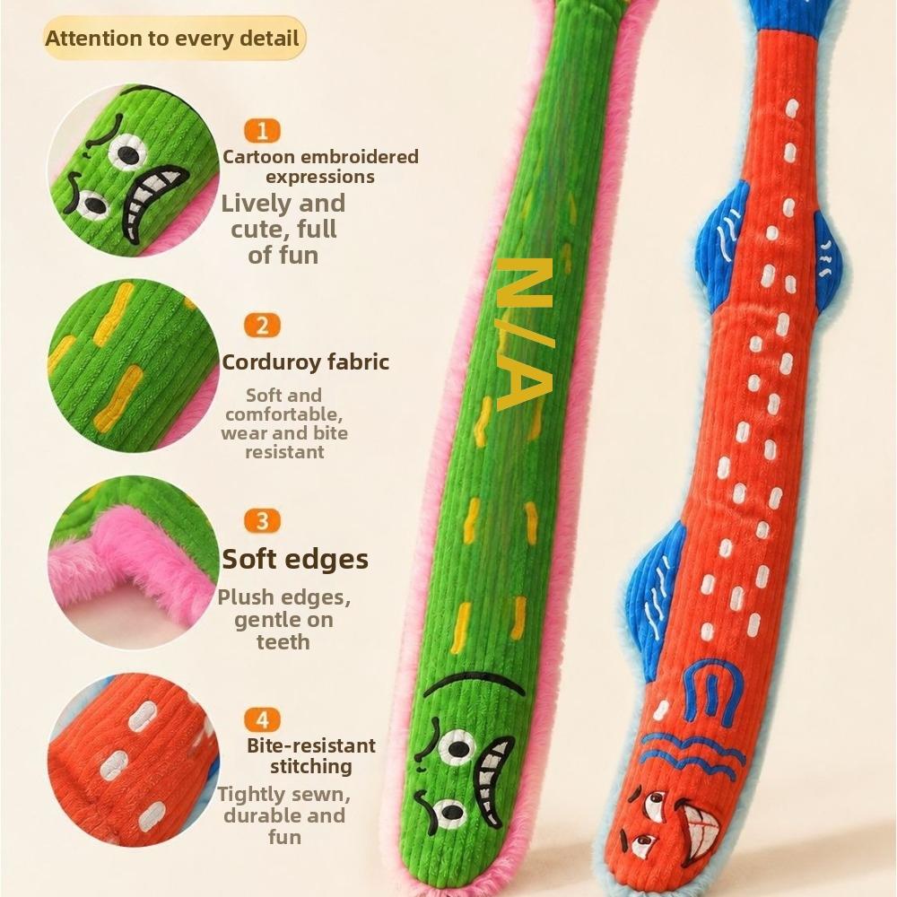 Long Fish Cat Fish Shaped Toy Cartoon Interactive Molar Toy Cat Teaser Stick Kitten Play