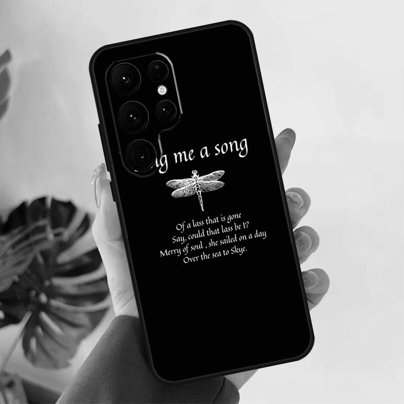 Outlander Sassenach Dragonfly Soft Case For Samsung Galaxy S21 S22 S23 S24 S25 Ultra S9 S10 Plus S20 FE S24 FE Phone Cover