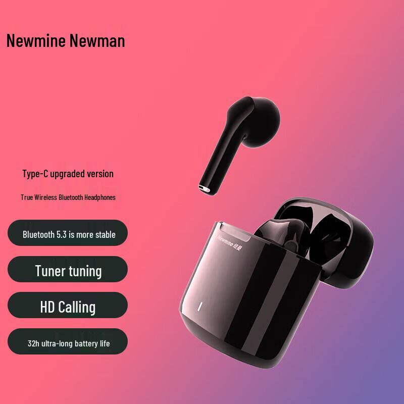 Newsmy TWS-X5 Active Noise Cancelling Half In-Ear Wireless Earbuds