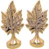 Islamic Leaf Figurine Set of 2 | Islamic Table Decor | Islamic Wedding Gifts | Get Well Soon Gift | Housewarming Gift | Islamic Home Gifts