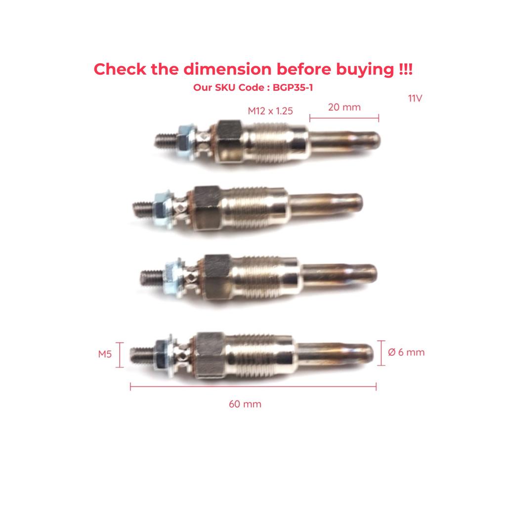 BGP35-1 4 шт. Свечи накаливания GX59 N0190811 0100226173 для Volvo VW Skoda Seat