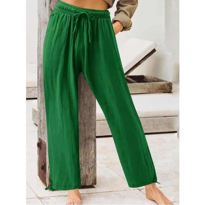 Women's Pant Summer Casual Pants Women Solid Colour Home Trousers