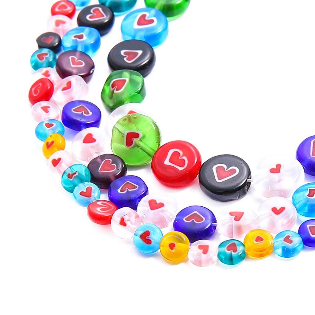 6/8/10/12 мм разноцветные зимние бусины со звездами, свободные глазурованные стеклянные бусины лэмпворк для изготовления ювелирных изделий