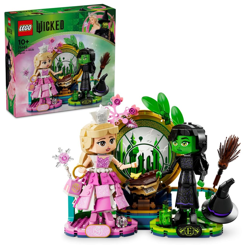 Фигурки LEGO Злая Эльфаба и Глинда, Игрушка, Подарок на день рождения, Строительные блоки, для девочек и мальчиков, 10, 11 и 12 лет, Игра в воображение, Игра в воображение, 75682