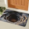 3D Illusion Dirt-Resistant Floor Mat: Absorbent & Durable Entrance/Bathroom Mat