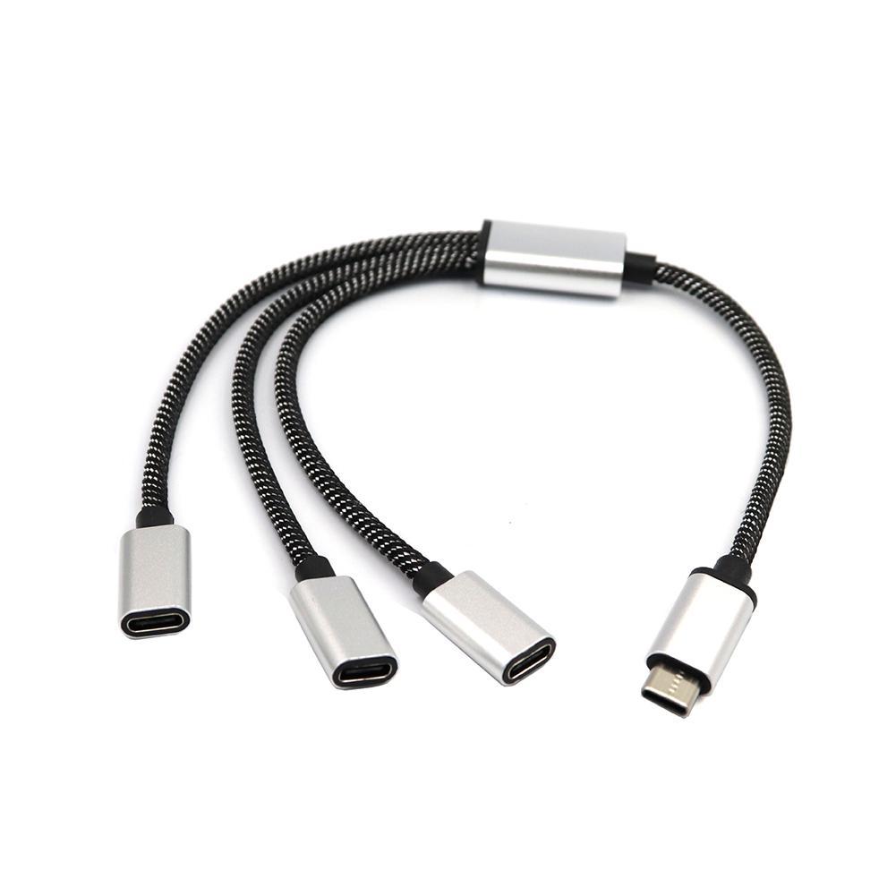 Кабель-разветвитель USB C Тип C Папа на 3/2 Тип C Мама Разветвитель Адаптер Порта Удлинитель Кабеля C U U4Q8
