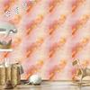 Cream, coral and peach ink wallpaper for living room and bedroom 50x1000