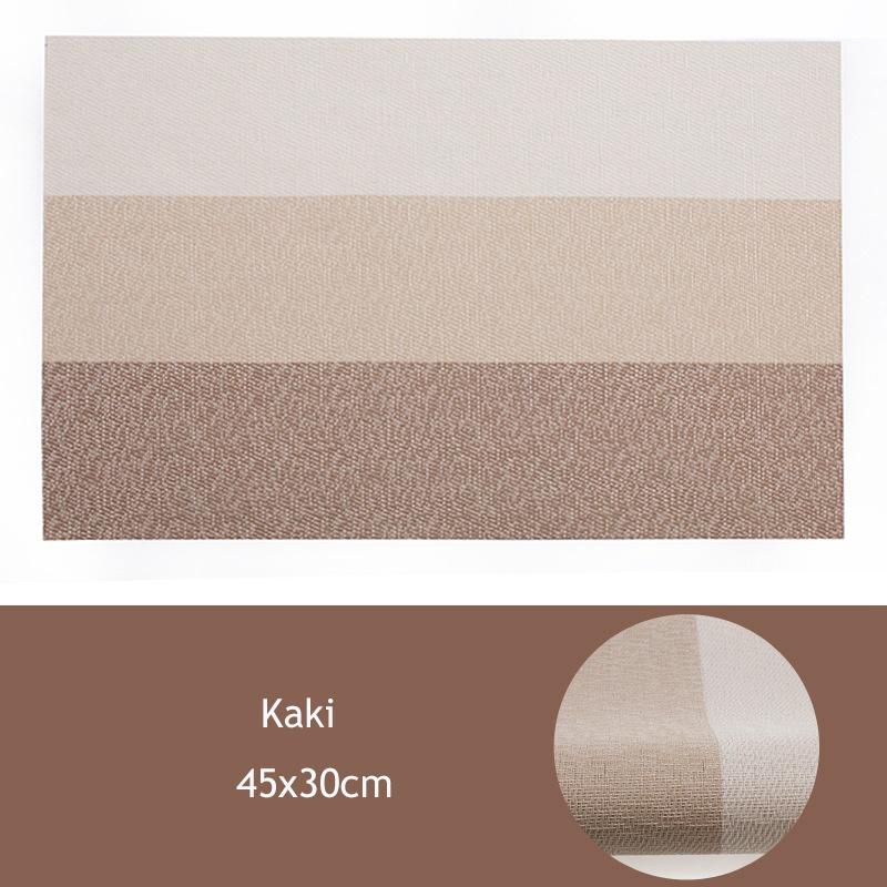 Упаковка из 4 шт. салфетки под приборы, прямоугольные салфетки под стол, теплоизоляционные коврики из ПВХ, салфетки под обеденный стол 45x30 см