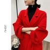 Medium and Long Double-sided Cashmere Coat for Women's Autumn and Winter New High-end Wedding Wool Coat