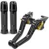 CNC Aluminum Brake Clutch Lever Perch With Grip Cover Kawasaki Ninja 250 Z300 EX300 Motorcycle