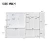 Кровать-шкаф Murphy Bed, размер Queen Size, настенная кровать со встроенным шкафом для хранения и гидравлической подъемной системой, деревянная скрывающаяся платформа для кровати