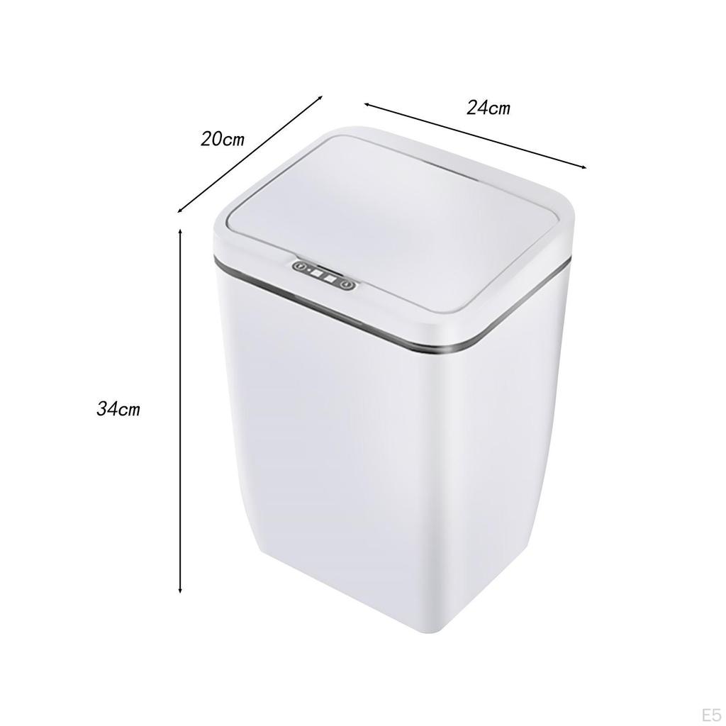 Автоматический мусорный бак, мусорные баки для ванной комнаты с крышкой, экономящий пространство, электрический контейнер для гостиной