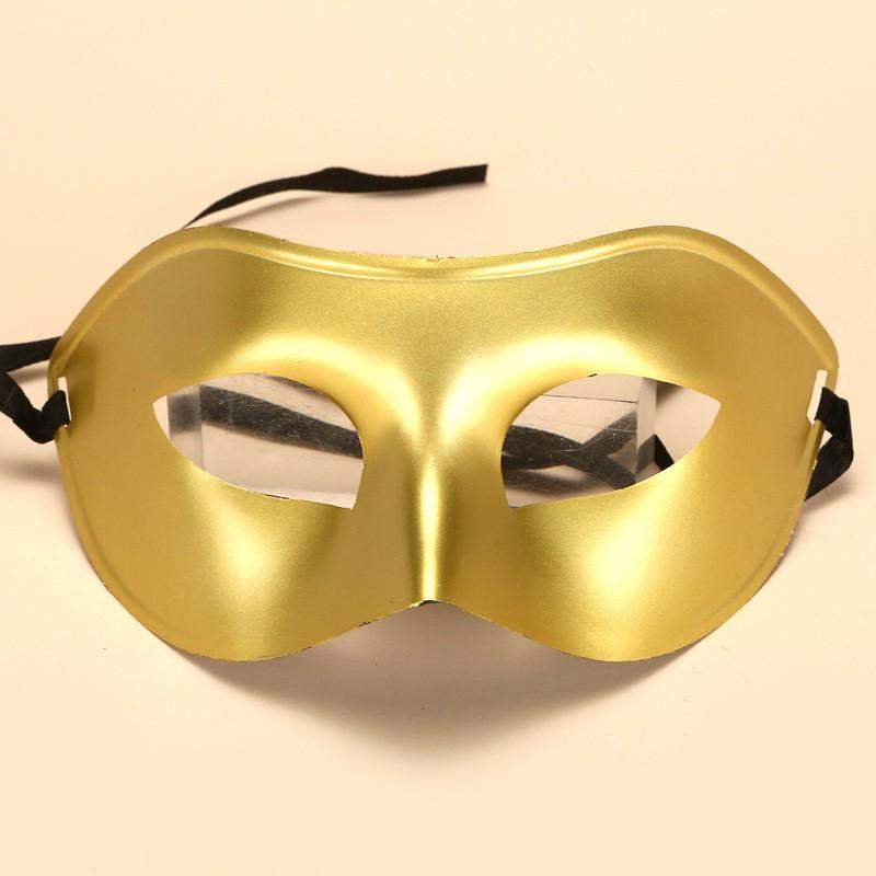 Adult Half Face Masquerade Mask Halloween Party Cosplay Gold Black White Costume Accessory