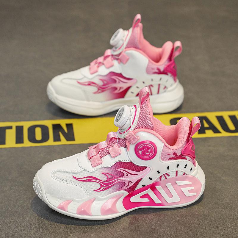 Новые дышащие сетчатые кроссовки для девочек на осень – Идеально подходят для бега, спорта и нескользящие, износостойкие для баскетбола.