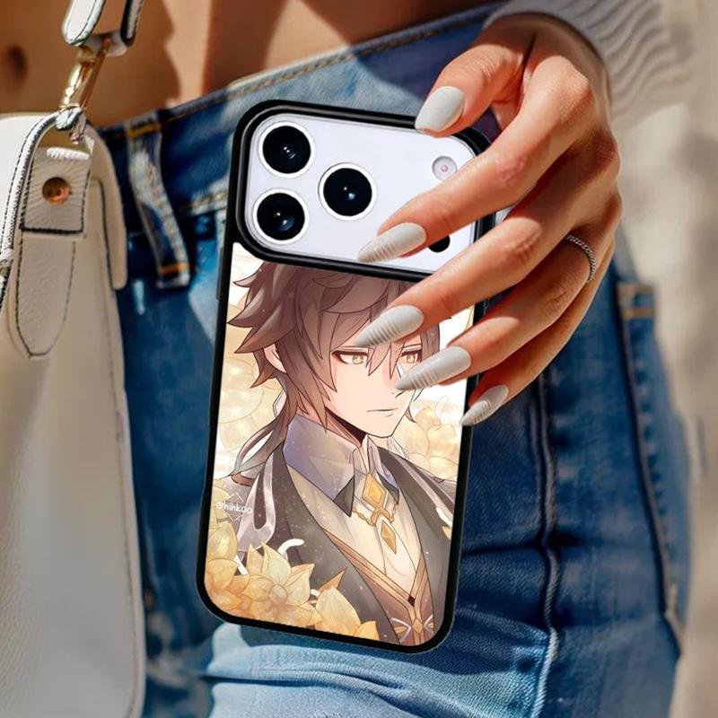 Genshin Impact Zhongli Phone Case For iPhone 17 Air 14 15 13 12 Max Cover For Apple 14 15 16 16e 11 Pro Max Plus Coque