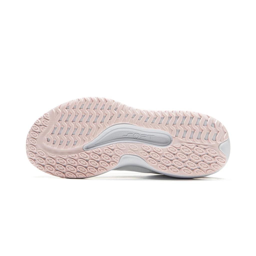 Li Ning Soft Lite Нескользящие, Износостойкие, Дышащие, Легкие Низкие Повседневные Кроссовки Женские Бело-Розовые AGLU162-1
