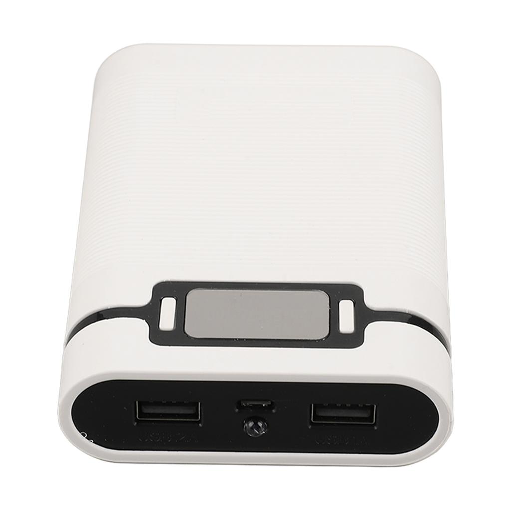 Внешний корпус зарядного устройства для аккумуляторов, 4 шт., 18650, два USB-порта, функция светодиода без пайки, портативное устройство для самостоятельного использования