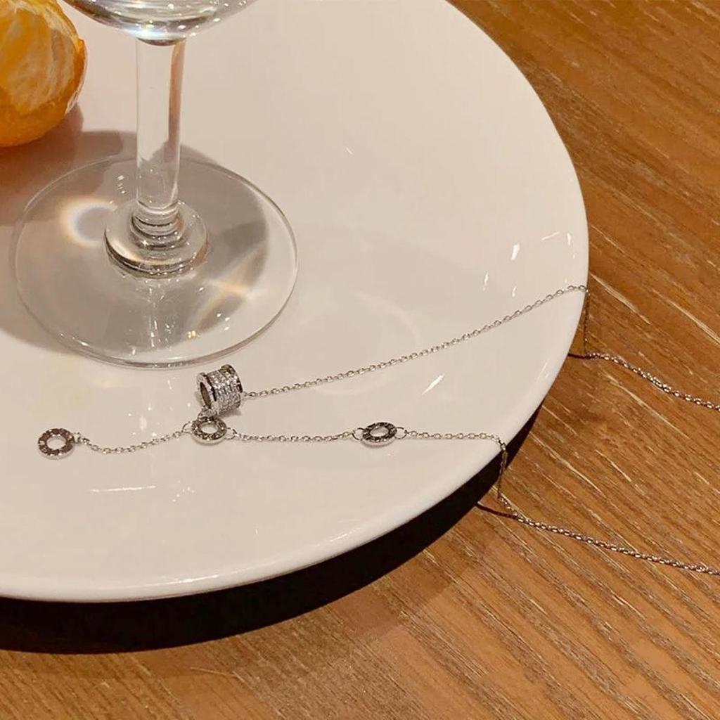 Little Waist Necklace Zircon Necklace for Women; Collarbone Chain; Luxurious, Cute, Fashionable Jewelry Gift