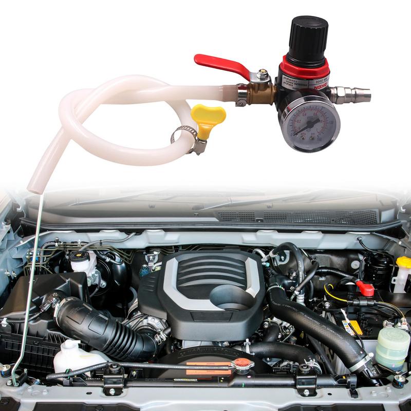 Тестер давления радиатора охлаждения автомобиля. Прибор для проверки герметичности водяного бака автомобиля. Детектор течи водяного бака системы охлаждения автомобиля. Быстрый и